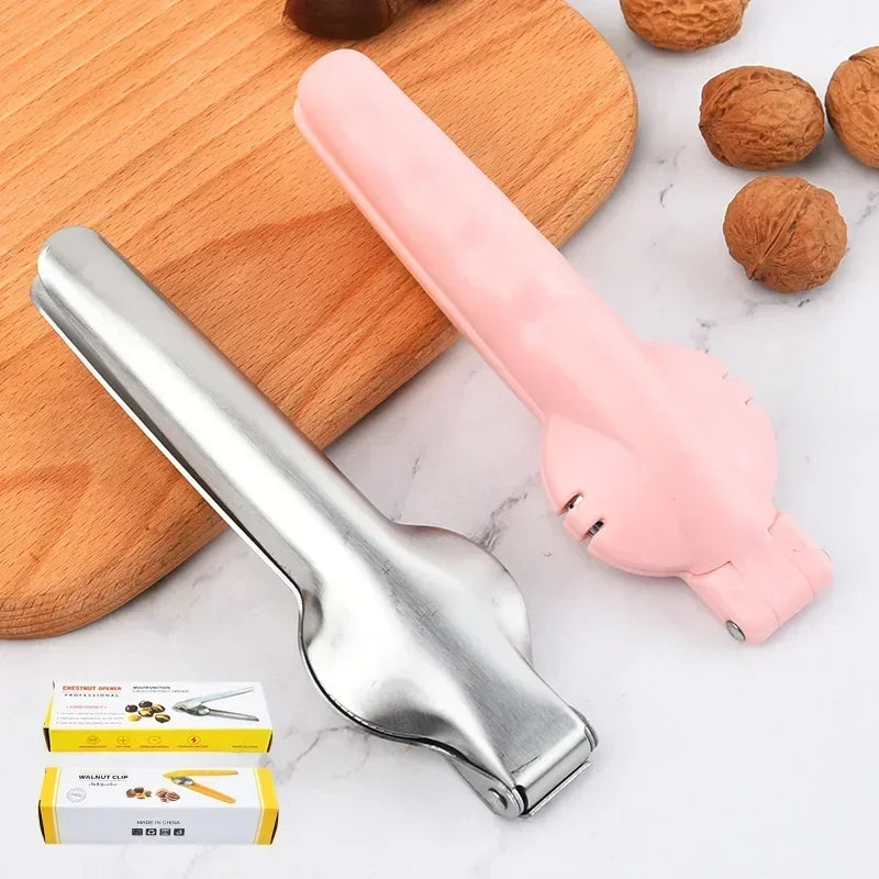 Stainless Steel 2-in-1 Chestnut & Walnut Cracker Nut Opener