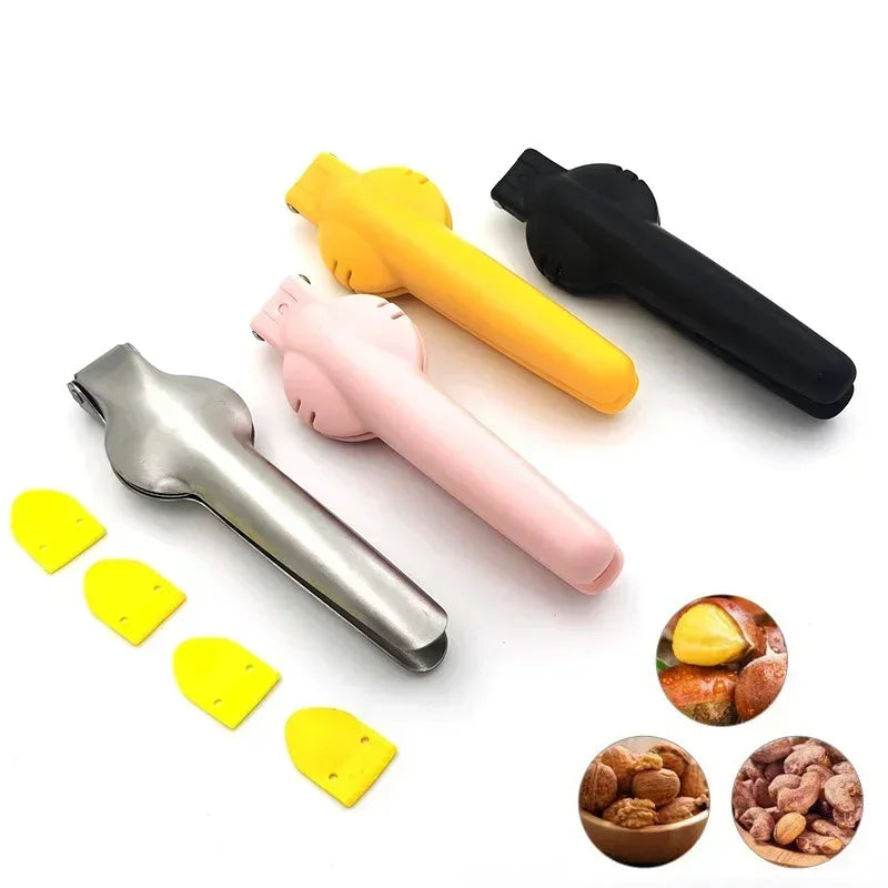 Stainless Steel 2-in-1 Chestnut & Walnut Cracker Nut Opener